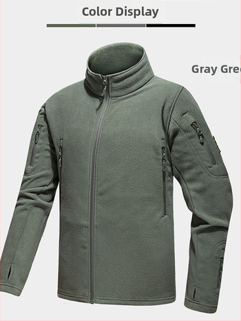 Mingpeng vyriška fleece striukė – kardigan stiliaus išorė, fleece pamušalas, 10% pūko užpildas, žiemos, pavasario ir rudens sezonams