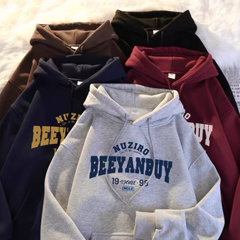 Vyrų gobtuvu megztinis su fliso pamušalu, stovi apykaklė, laisvas kirpimas