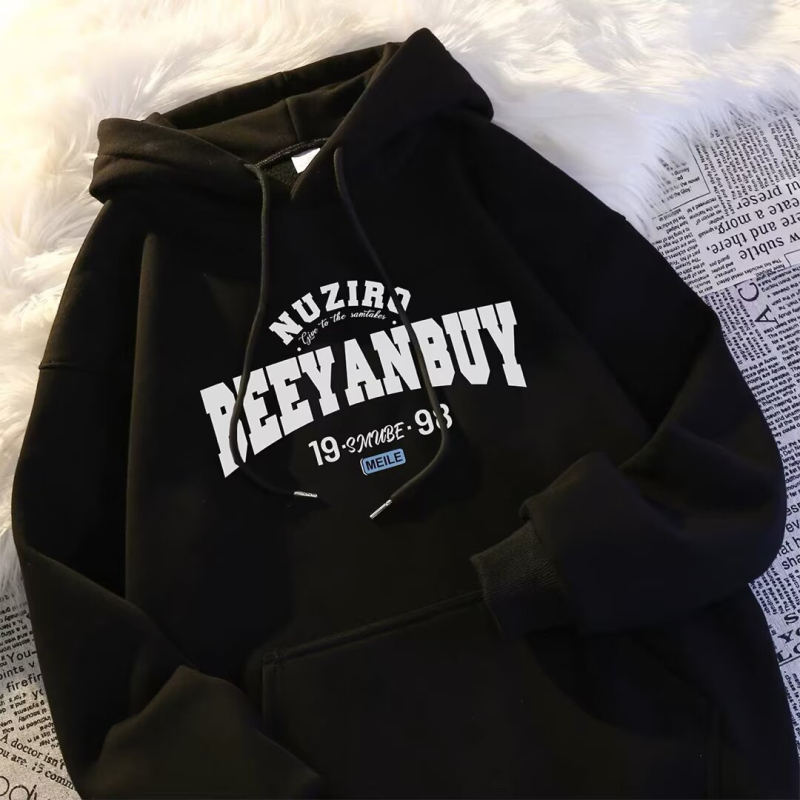 Vyrų gobtuvu megztinis su fliso pamušalu, stovi apykaklė, laisvas kirpimas