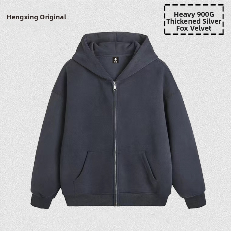 Kapučių su užtrauktuku džemperis iš corduroy audinio, triušio kailio mišinys ≥96%, storis 300 g/m², vyriški