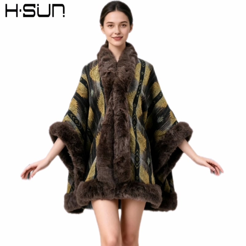 Megztinė kapė, poliesteris, žiema, plotis 115 cm, paprastas audinys (plain weave), Jacquard apdorojimas