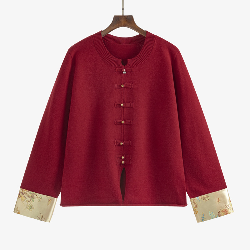 Кардиган с райета, плетен, вискозна и полиестерова смес, дълъг ръкав, кръгло деколте, свободен силует, есен 2025