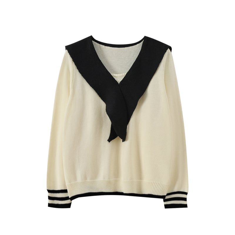 Пуловер с качулка от вълнена смес, бродерия, дълги ръкави, средна дебелина