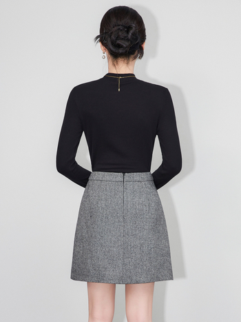 2513212-2025 Nova fleece bluza s polu-visokim ovratnikom, dugim rukavima, uski kroj, nježna prema koži