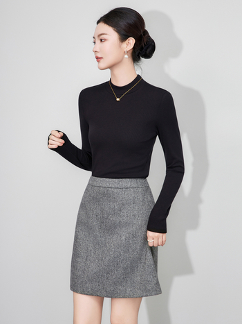 2513212-2025 Nova fleece bluza s polu-visokim ovratnikom, dugim rukavima, uski kroj, nježna prema koži