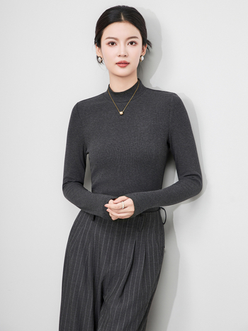 2513212-2025 Nova fleece bluza s polu-visokim ovratnikom, dugim rukavima, uski kroj, nježna prema koži