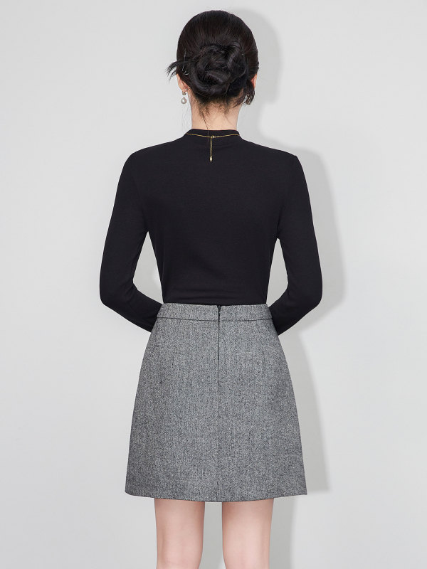 2513212-2025 Nova fleece bluza s polu-visokim ovratnikom, dugim rukavima, uski kroj, nježna prema koži