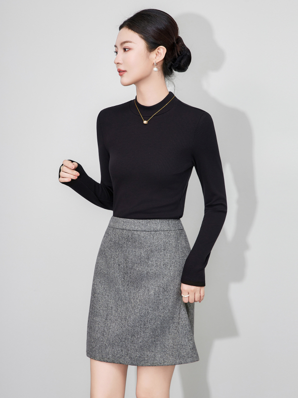 2513212-2025 Nova fleece bluza s polu-visokim ovratnikom, dugim rukavima, uski kroj, nježna prema koži