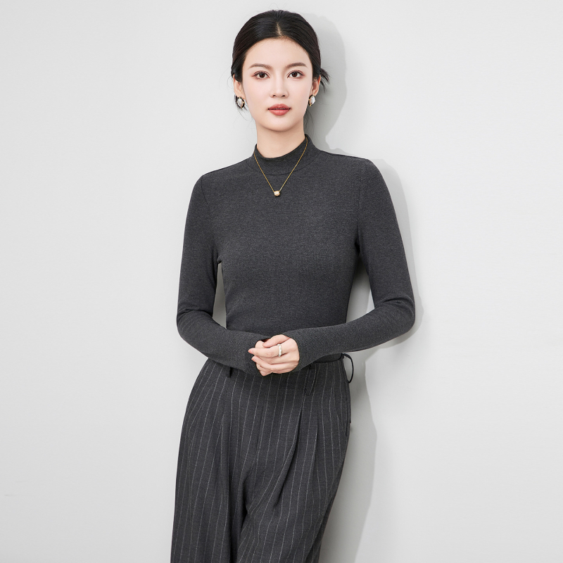 2513212-2025 Nova fleece bluza s polu-visokim ovratnikom, dugim rukavima, uski kroj, nježna prema koži