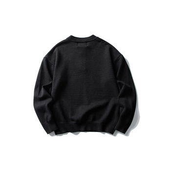 Pulover tricotat cu guler înălțat, stil Japonez Retro, croială lejeră, mâneci lungi, toamna 2025