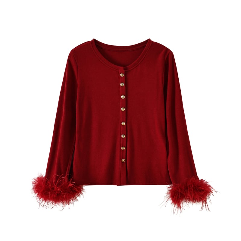 Džemper s kapucjom i odvojivom pravom mink krznom, umjetni kašmir, uski kroj, zima 2025