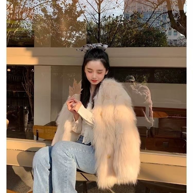 UNMUN moters vilnonis paltas, polo apykaklė, vidutinio storio, užsegimas diskine sagtimi