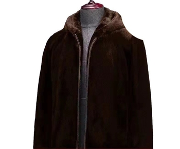 Jakna od umjetne krznene kože, kratka duljina (≤40 cm), kapuljača, palatski stil, jesen 2023