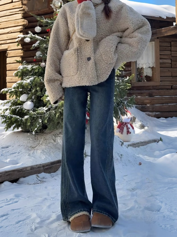 Traperice s flecom, široke nogavice, visok pojas, duljina do poda