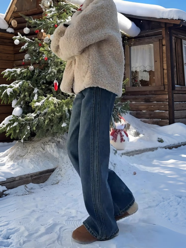 Traperice s flecom, široke nogavice, visok pojas, duljina do poda