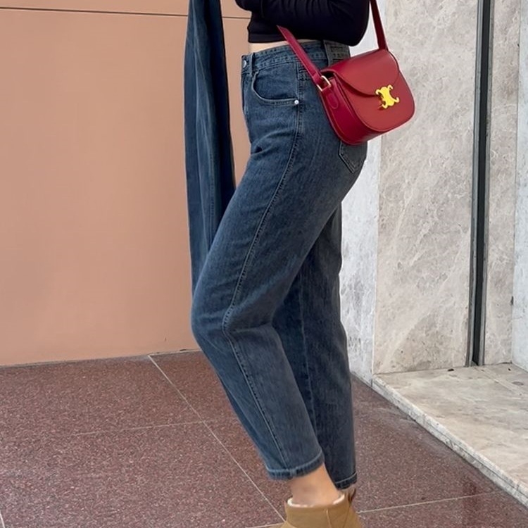 Plusz méretű harém farmer nőknek, magas derék, laza szabás, denim pamut, tavasz 2025