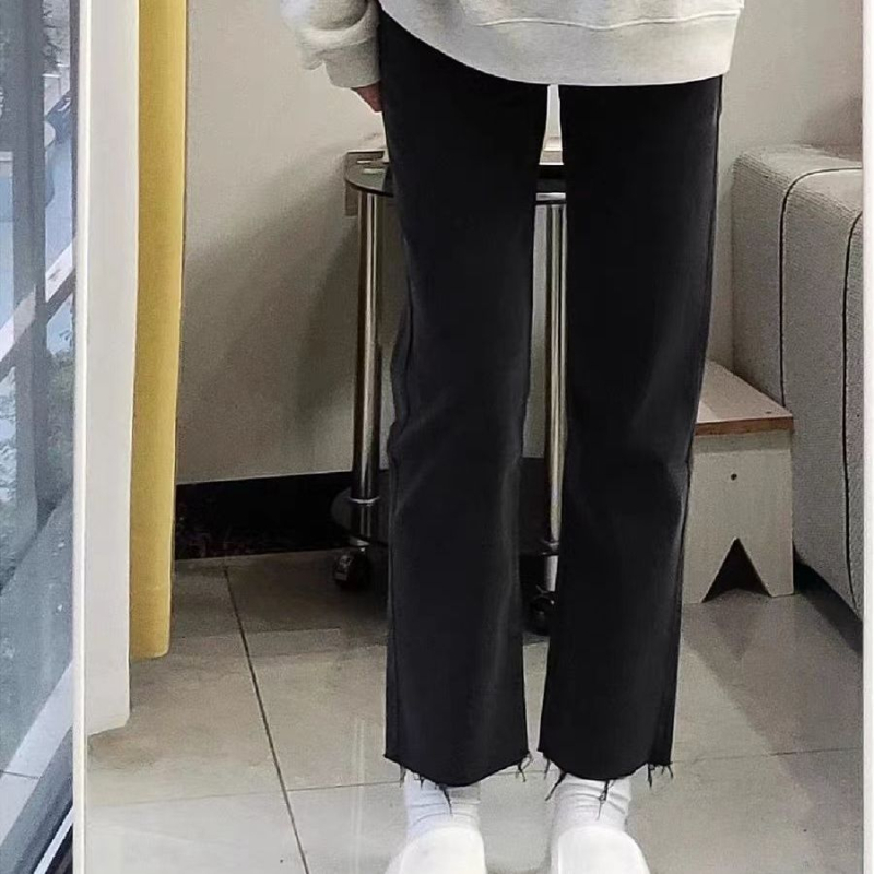 Plusz méretű harém farmer nőknek, magas derék, laza szabás, denim pamut, tavasz 2025