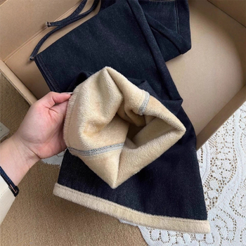 Traperice - visok pojas, ravni kroj, debeli materijal, denim pamuk, proljeće 2025