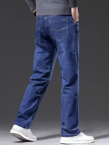 Muške traperice, ravni kroj, zimske, srednji porast, mikroelastične, 60% pamuka