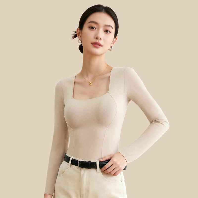 All-In-One Down termovest, mudel 8006, pikkade varrukatega, ilma rinnahoidjata aluskihiga, topeltkihiline