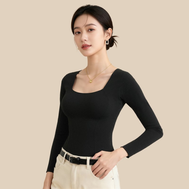 All-In-One Down termovest, mudel 8006, pikkade varrukatega, ilma rinnahoidjata aluskihiga, topeltkihiline