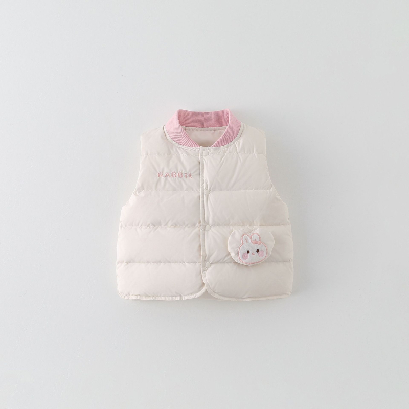 Vaikiška down liemenė be rankovių, unisex, užpildas: duck down; pūkų užpildas 86–90%; sutankinta šiluma; tinkama naujagimiams 0–12 mėnesių; rudens–žiemos apranga