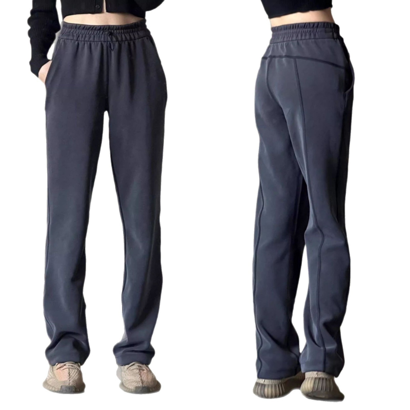 Lulufend Moterų tiesių kelnių Air Pants, Modal, mikroelastika, pavasaris 2025, kasdienis japonų-korejiečių stilius