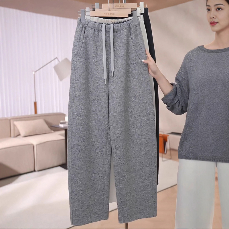 Γυναικείοι παντελόνες Scimitar, από μαλλιού μείγμα, ψηλή μέση, παχύ ύφασμα, χειμώνας 2025