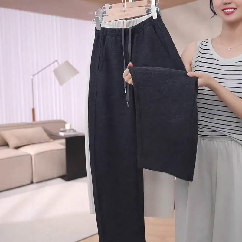 Γυναικείοι παντελόνες Scimitar, από μαλλιού μείγμα, ψηλή μέση, παχύ ύφασμα, χειμώνας 2025