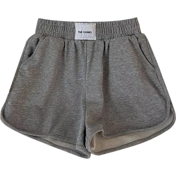 Ženske casual hlače sa sportskim stilom, 3/4 dužine, poliester ≥95%, široki kroj (3/4 dužine; poliester ≥95%)