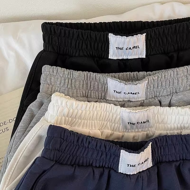 Ženske casual hlače sa sportskim stilom, 3/4 dužine, poliester ≥95%, široki kroj (3/4 dužine; poliester ≥95%)