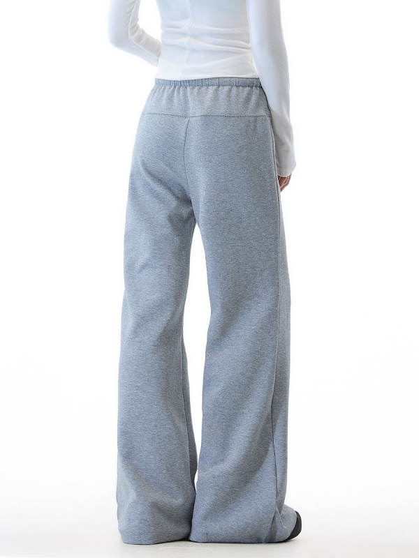 Uniszex laza sportnadrág kötős derékkal, amerikai retro stílus, bő szabású, egyenes, padlóig érő fazon