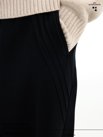 Talvised vabast stiilis sportlikud püksid, sirge säärega, terry kangas, 51% polüester, keskmine vöökoht, kaal 260–310 g