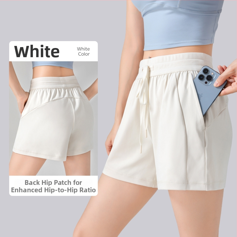 ACXSPORT Moterų jogos šortai – lengvi ir švelnūs, rayon audinys su oro sluoksniu, 90% poliesterio 10% spandekso, ketvirčio ilgio