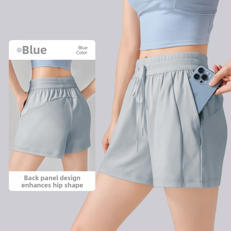 ACXSPORT Moterų jogos šortai – lengvi ir švelnūs, rayon audinys su oro sluoksniu, 90% poliesterio 10% spandekso, ketvirčio ilgio