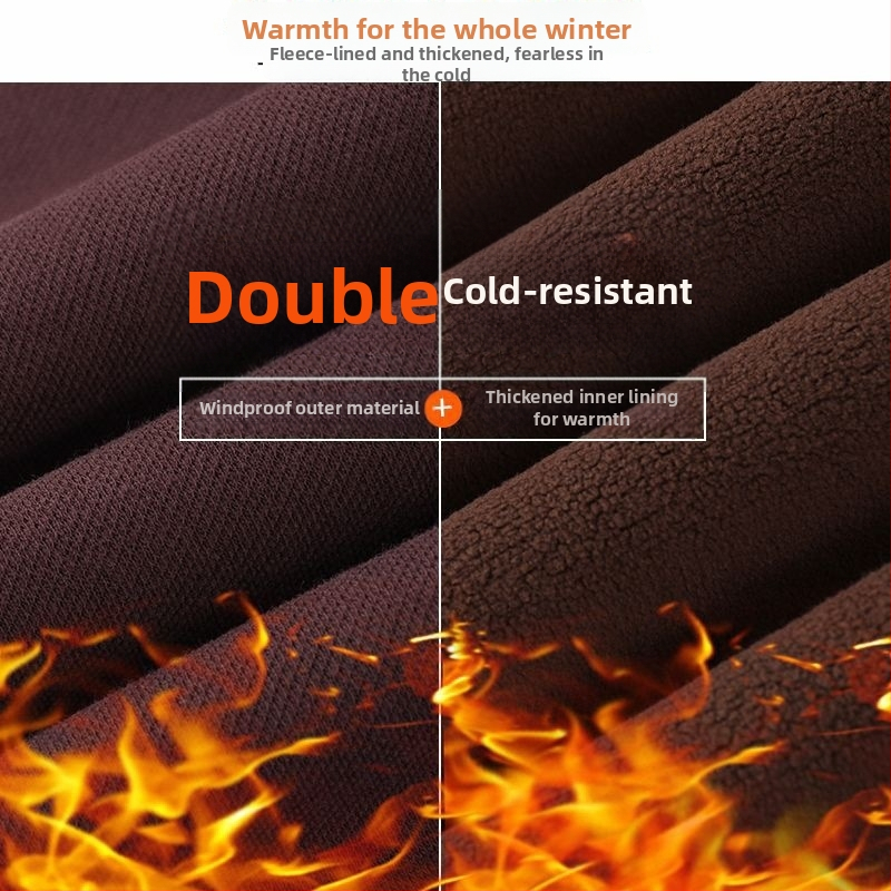 Sieviešu sporta bikses ar polāro flīsu apdari, ziemas 2023, augsta josta, taisns griezums, ikdienas pilsētas stils, kokvilna >95%