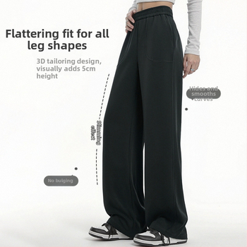 Moteriškos Lyocell kelnės su aukštu juosmeniu, plačios kojos, švelnus audinys