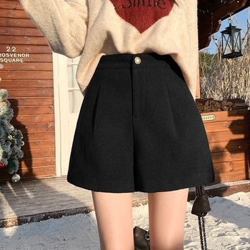 Женски Chenille панталони с широки крака и висока талия, дължина 5/4, плътна материя, микроеластичност (Пролет 2025)