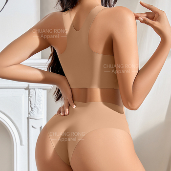 Moterų liemenėlės komplektas vest stilius — Viršutinė atrama, Kvėpuojantis audinys, Surinkimas, Pilnas kupas, Ledinio šilko audinys