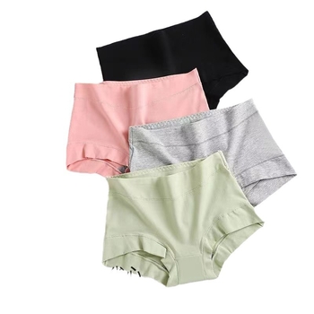 Dámske bavlnené boxerky s nízkym pásom, antibakteriálna výstelka, pletené spodné prádlo