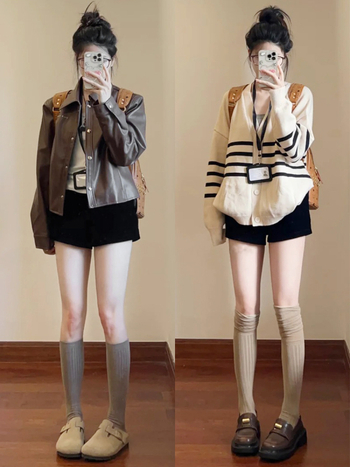 Moterų A-linijos aukštos juosmens 3/4 ilgio elastinės kelnės - viskozės-poliesterio mišinys, 50-70% viskozės, 30-50% poliesterio, ruduo 2025