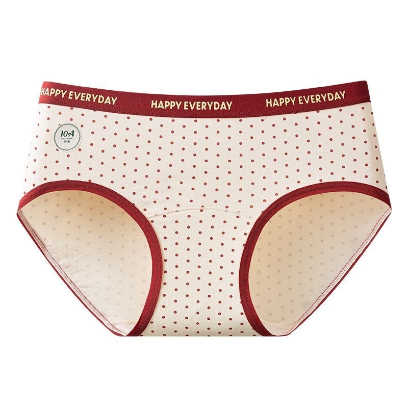 Chiloți damă din bumbac antibacteriali, talie medie, cu zonă inghinală extinsă; material principal: bumbac (90–95%); căptușeala zonei inghinale: 95–100% bumbac