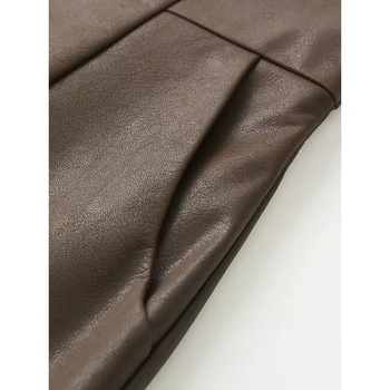 Moteriški plataus kirpimo kelnės iš vilnonio audinio, aukšta liemuo, 3/4 ilgio