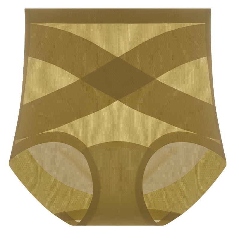 Chiloți femei fără cusătură, talie înaltă – nailon respirabil, 20D, conturarea abdomenului, ridicare a șezutului