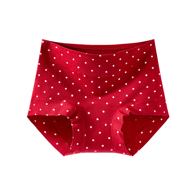 Chiloți din bumbac pentru femei, respirabili, antibacterieni, talie înaltă, 90–95% bumbac