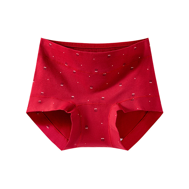 Chiloți din bumbac pentru femei, respirabili, antibacterieni, talie înaltă, 90–95% bumbac