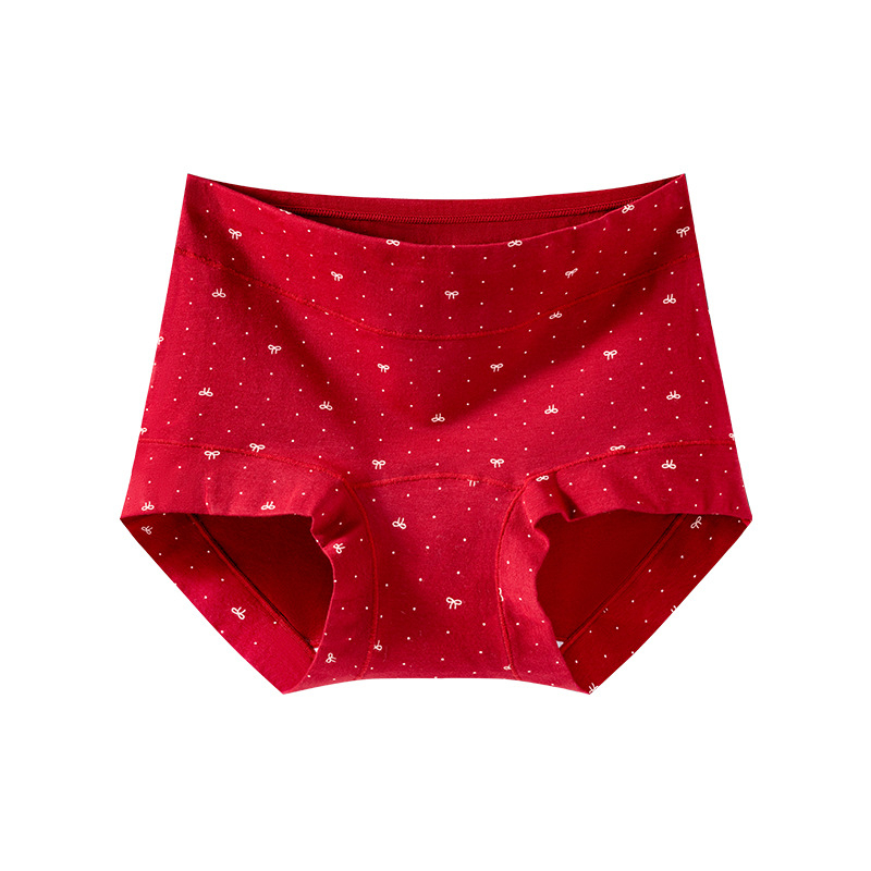 Chiloți din bumbac pentru femei, respirabili, antibacterieni, talie înaltă, 90–95% bumbac