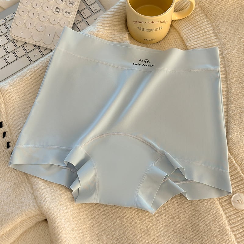 Lenjerie intimă pentru femei Ice Silk, boxer briefs, talie medie, nailon 90–95%, căptușeală în zona crosei 100% bumbac, antibacterian, respirabil