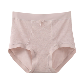 Chiloți femei talie înaltă modal dantelă, țesătură simplă, căptușeală din mătase Mulberry