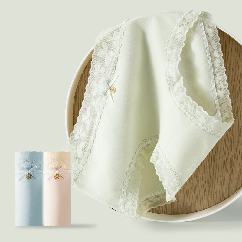 Ženske gaćice od pamuka sa srednjim strukom, 40 komada, podstava od 7A mulberry silk u preponi, antibakterijske i prozračne, trokutasti kroj, set od 40 kom